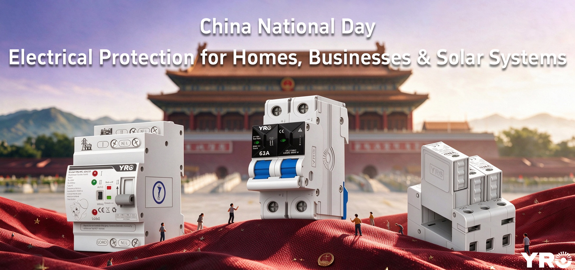 Fête nationale chinoise : protection électrique des habitations, des entreprises et des systèmes solaires