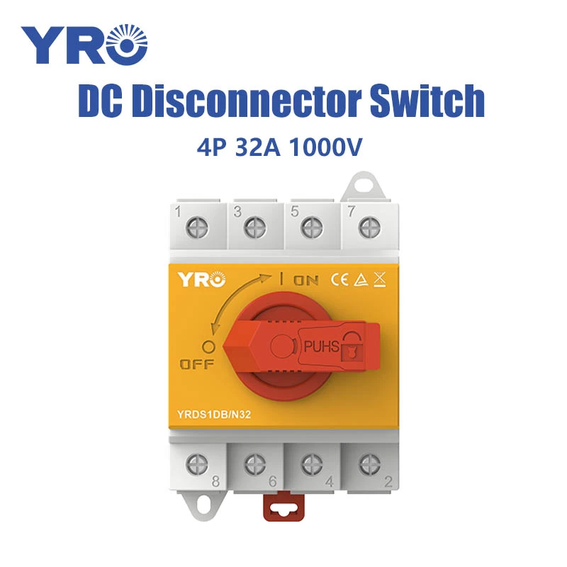 Interrupteur de déconnexion CC 4P 32A 1000V