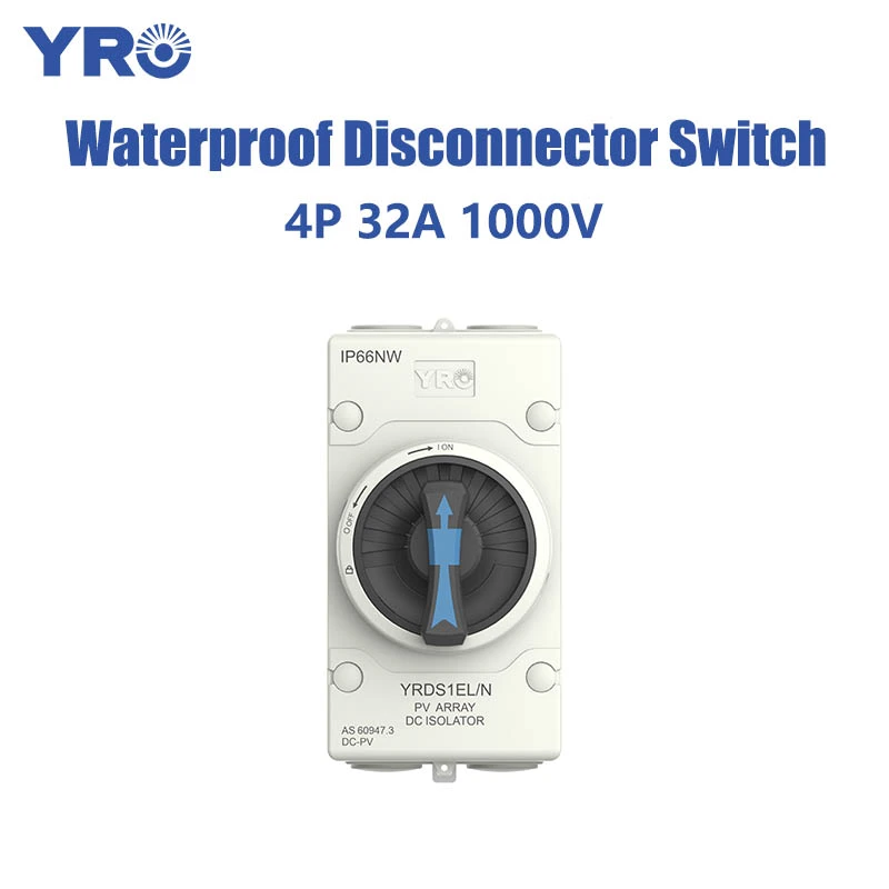 Interrupteur de déconnecteur 4p 32A 1000V Pas de câblage