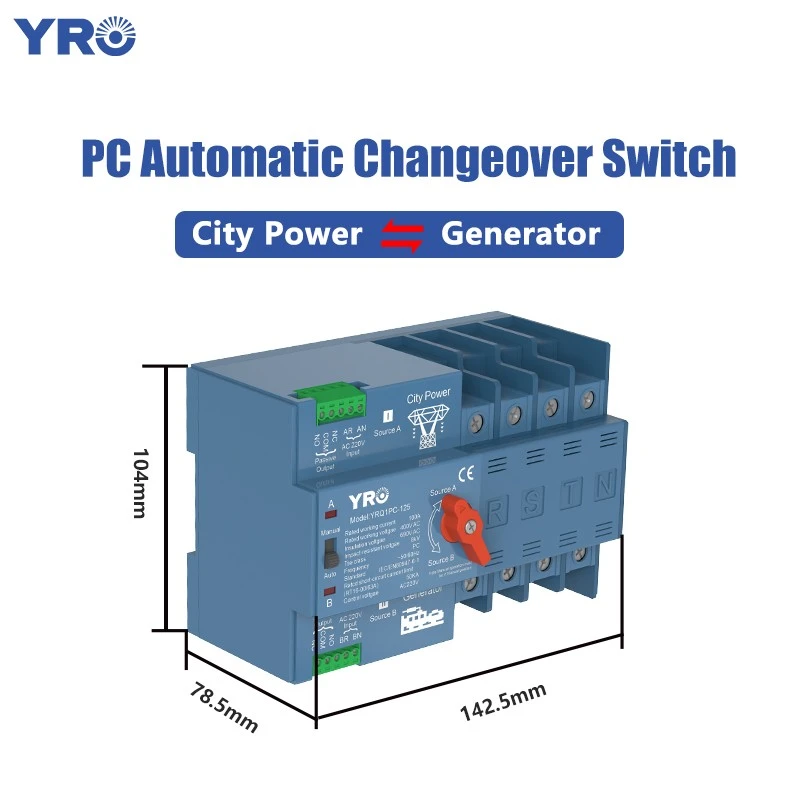 4p 125a 400v Generator Type Pc Ats 4p 125a 400v Generator Type Pc Ats