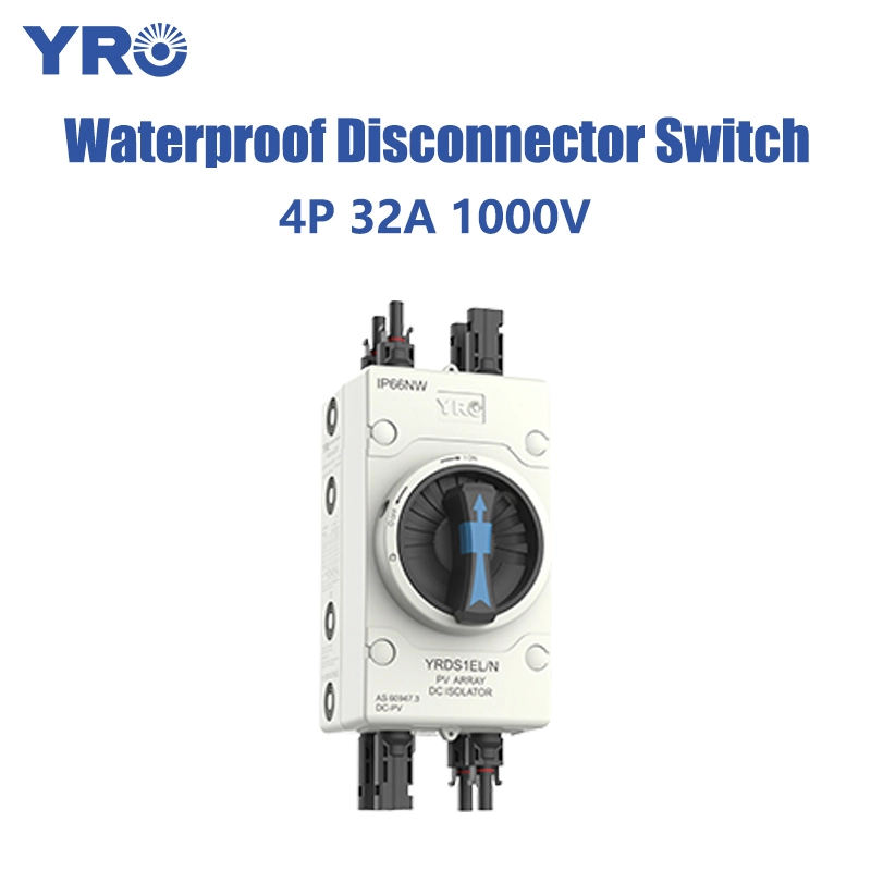IP66 4P 32A 1000V 2 CORDES en bas en bas